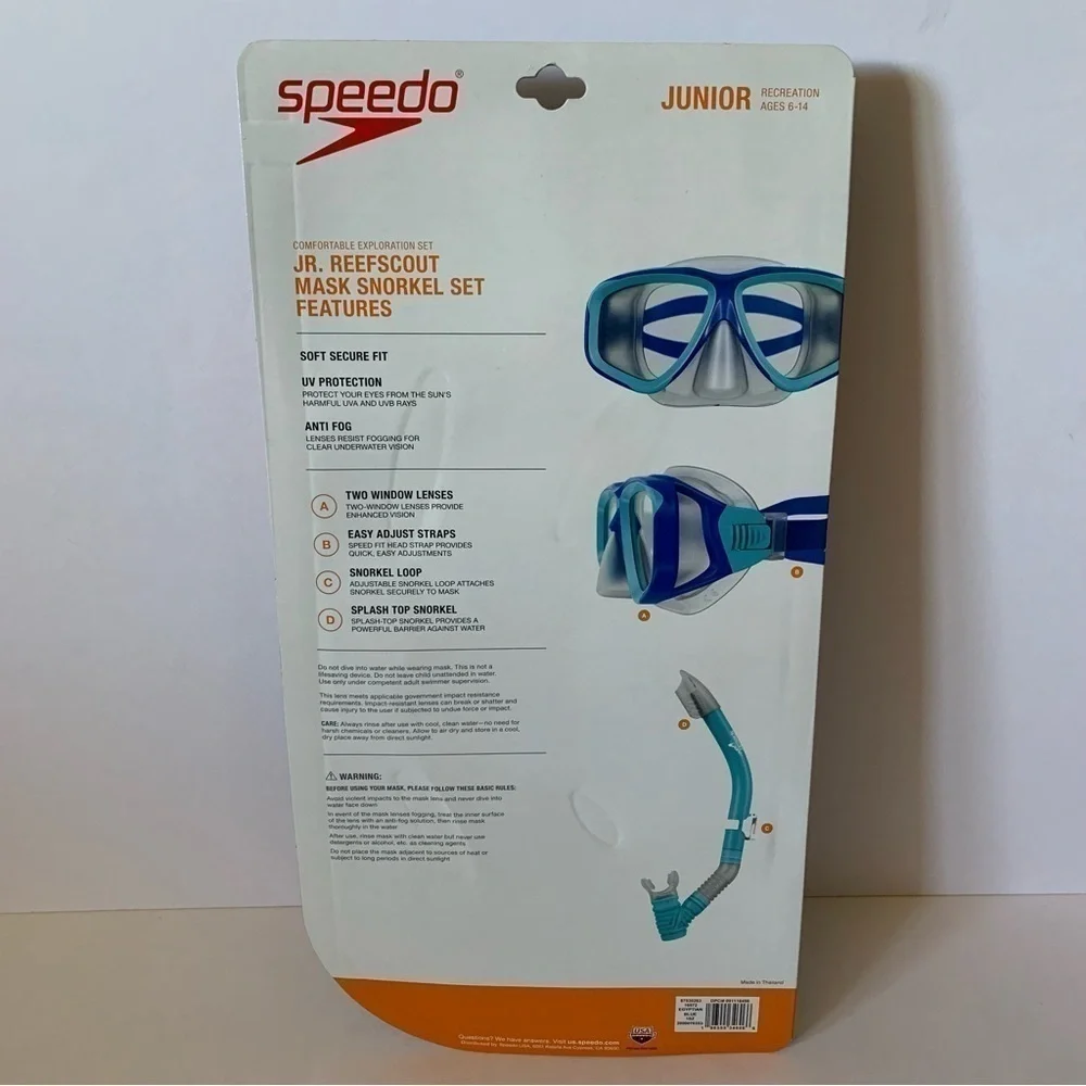 NIP. SPEEDO Junior Snorkel Set